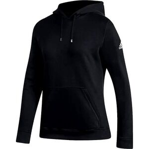 Adidas Fleece Hoodie Women's‎ Size Small Black /White Logo NWT